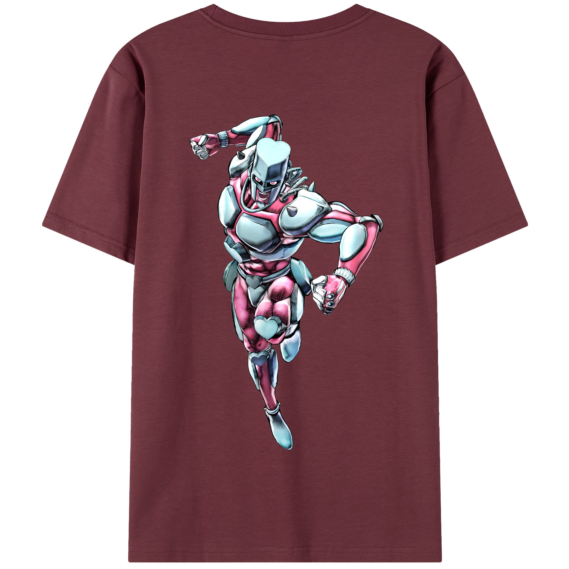 （画像用） ジョジョの奇妙な冒険 ひがしかた じょうすけ JoJo's Bizarre Adventure Higashikata Josuke 綿100％半袖Tシャツ（背面プリント）